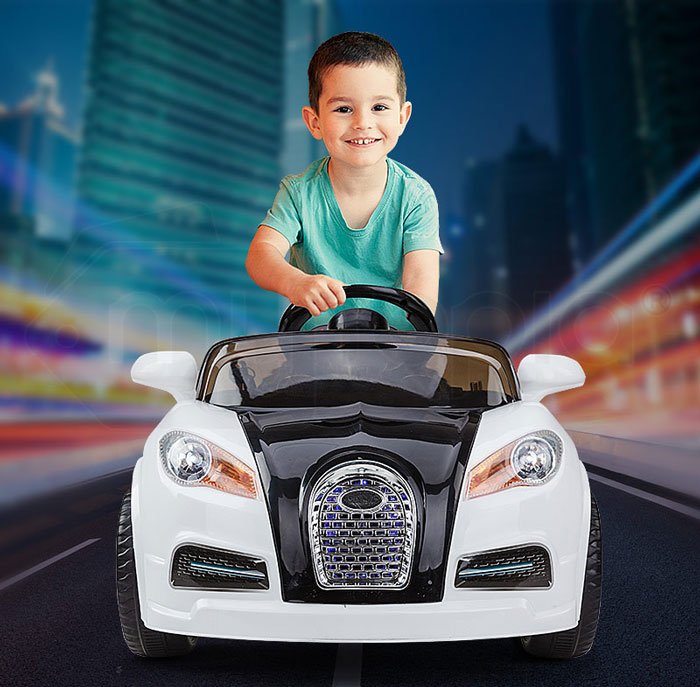 Bugatti Kids Ride Paint On Car With Swing