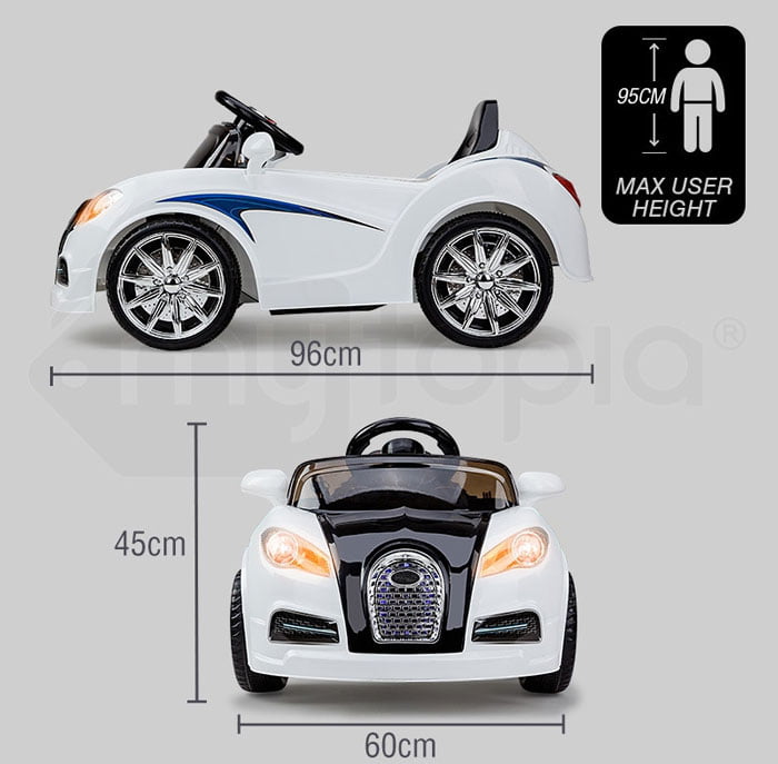 Bugatti Kids Ride Paint On Car With Swing