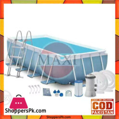 INTEX Rectangular Ultra Frame Pool Set -16ft×8ft×42" - 28318