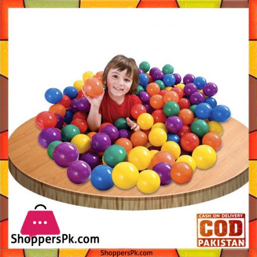 Intex 318 Fun Ballz 100 Multi Colored Plastic Balls for Ages 2