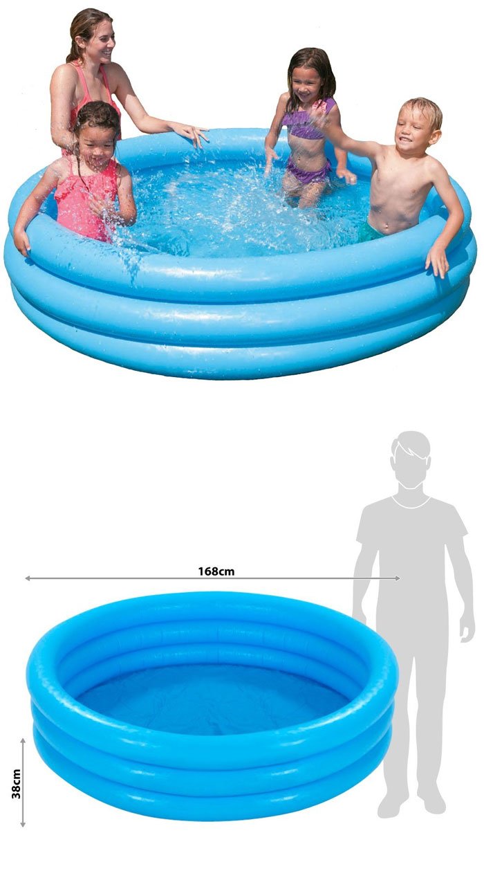 Intex Children Pool Paddling Pool New OVP 3-Ring -168 x 40" cm- 58446