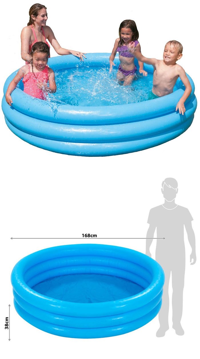 Intex Children Pool Paddling Pool New Ovp 3-Ring -168 X 40&Quot; Cm- 58446