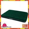 Intex Flocked Double Airbed With Built In Foot Pump - 66928