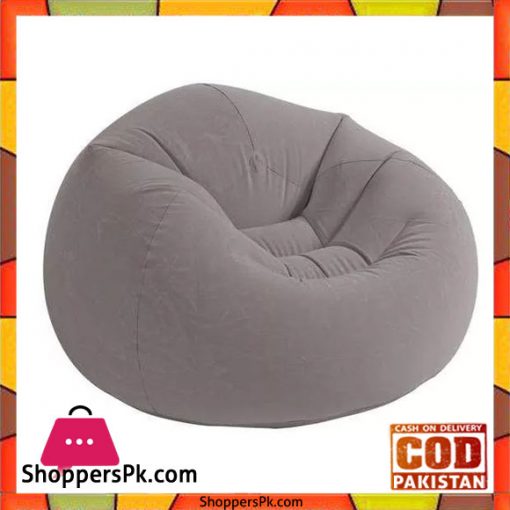 Intex Inflatable Beanless Bag Air Chair, Gray - 68579