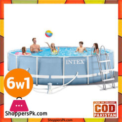 Intex Prism Frame Rack with pump and ladder 6 in 1 -457x84cm" - 28728