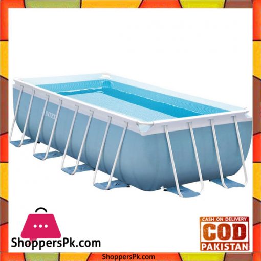 Intex Prism Frame Pool With Filter Pump And Safety Ladder -4m X 2m X 1m" - 28316