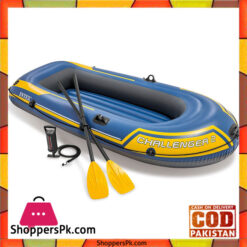 Intex Set Canotto Challenger Giallo Blue -236 x 114 x 41" cm - 68367