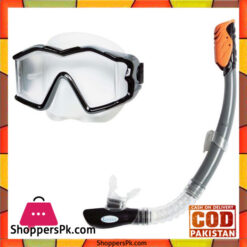 Intex Silicone Explorer Pro Swimming Diving Mask and Snorkel Set - 55961