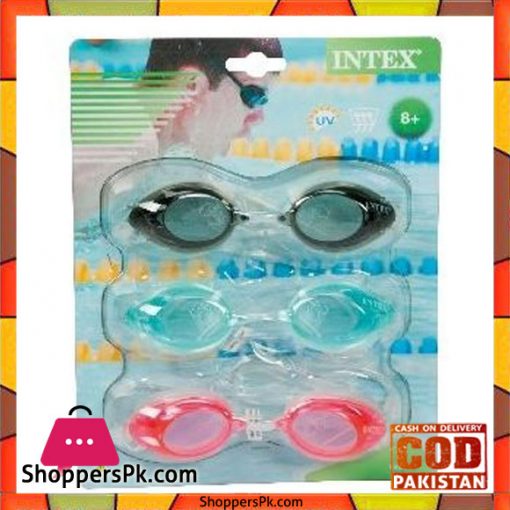 Intex Sport Goggles Tri Pack Assorted Color Model - 55674