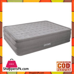 Intex Ultra Plush Queen Size Airbed with Built in Electric Pump - 66958