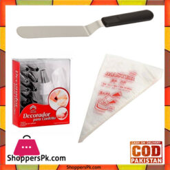 12 Pcs Nozzles With 100 Pcs Piping Bags And Icing Spatula