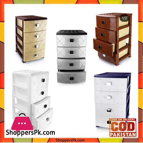 Homeket 4 Floor Big Drawer Plastic