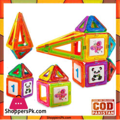 Clear Colors Magnetic Tiles Deluxe Building Set - 45+1 Pcs