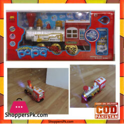 Happy Papa Motion Train - Lights up, Plays music, Blows Bubbles and Moves On