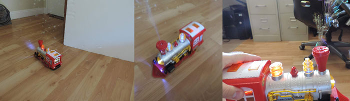 Happy Papa Motion Train - Lights Up, Plays Music, Blows Bubbles And Moves On 6 Happy Papa Motion Train - Lights Up, Plays Music, Blows Bubbles And Moves On