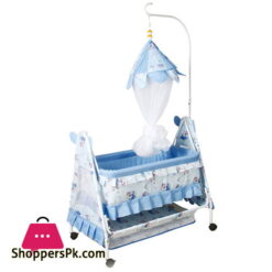 Bambino Moon N Bear Baby Cradle - High Quality Fancy Gift Baby Sleeping Cot - 877