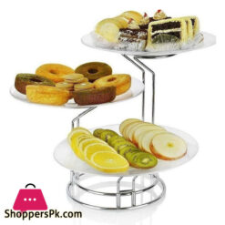 Homeket Metal Stand With Acrylic Dish 10 Inch
