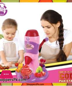 Kids Toys Diy Kids Ice Cream Machine Model Toy Rubber Mud Clay Maker Tool Pretend Play House Education