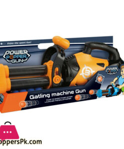Power Popper Gatling Machine Gun Rapid Fire Foam Ball High Quality Shooting Game