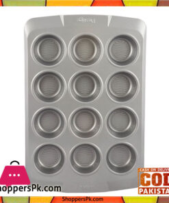 Prestige Muffin Tin with Bottom Design 12 Cup 57983