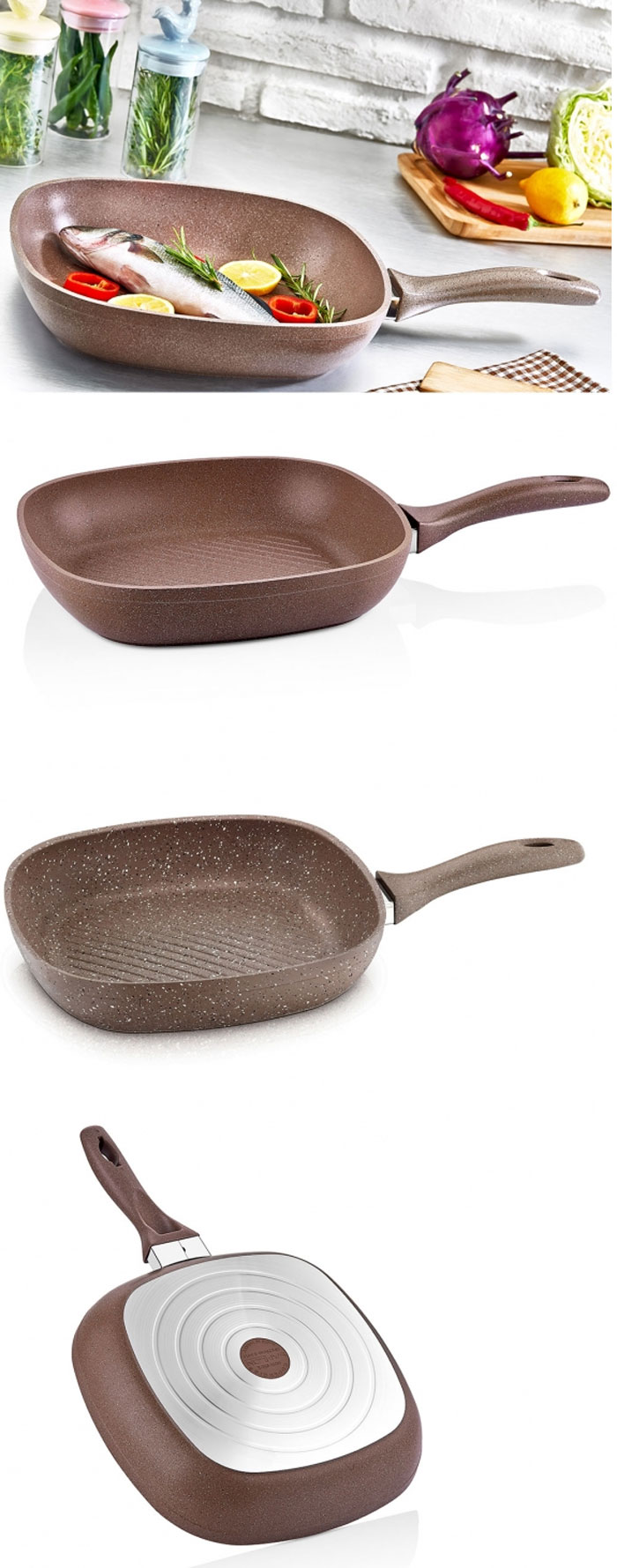 Saflon Granitline Grill Pan 28 - Cm Turkey Made