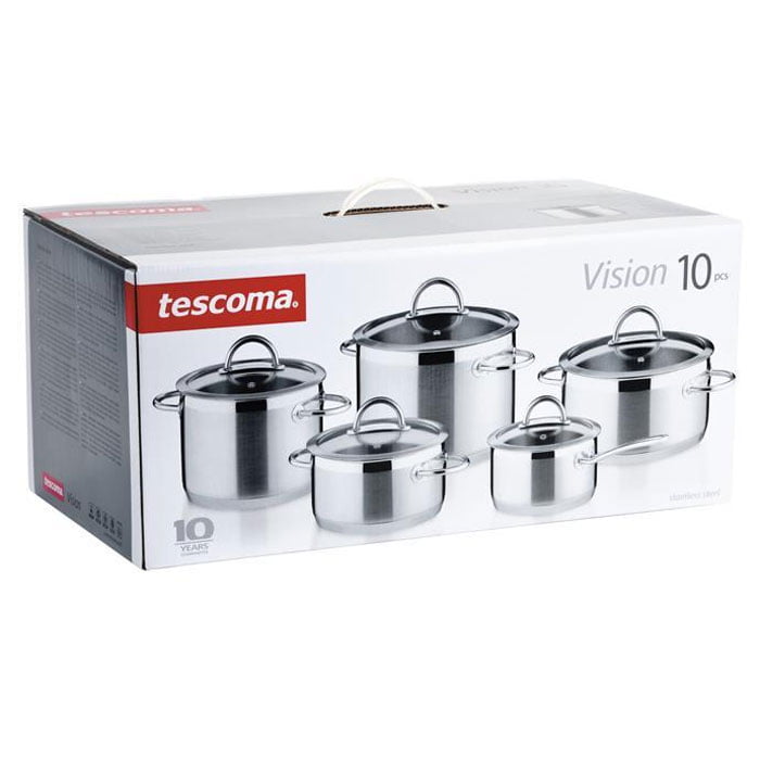 Tescoma Cookware Vision Cookware Set Set 10 Pieces #726010 Italy Made