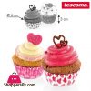 Tescoma Delicia Baking Cup Cake Liner Heart ø 6 cm – 60 pcs #630611