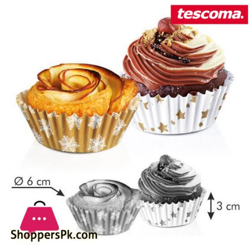 Tescoma Delicia Baking Cup Cake Liner Winter ø 6 cm – 60 pcs Italy Made – #630614