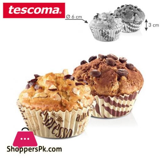 Tescoma Delicia Baking Cupcake Liner Cups Coffee Decoration ø 6 cm – 60 pcs Italy Made – #630604