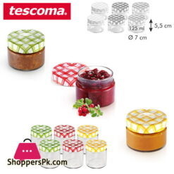 Tescoma Della Casa Preserving Jars 125-ML Set 6 pieces Italy Made - #895110