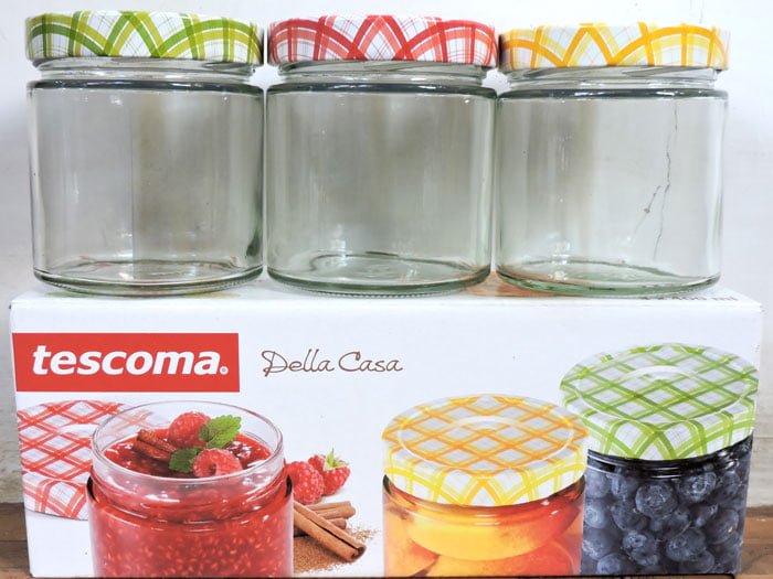 Tescoma Della Casa Preserving Jars 400-Ml Set 3 Pieces Italy Made – #895114