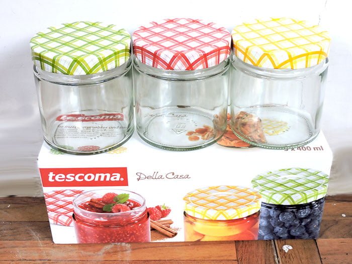 Tescoma Della Casa Preserving Jars 400-Ml Set 3 Pieces Italy Made – #895114