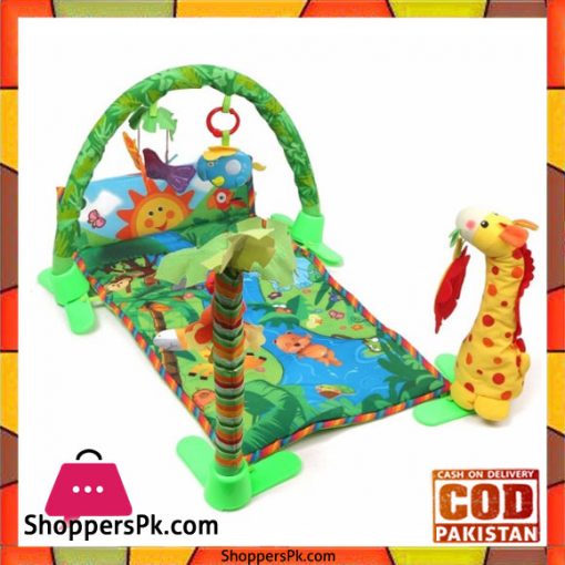 Baby Infant Play Mat Rainforest Musical Gym Melodies Lights Playmat Toy Game Blanket