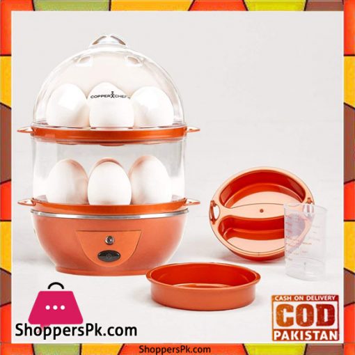 Copper Chef Egg Deluxe Electric Egg Cooker Makes up to 14 Eggs at a Time