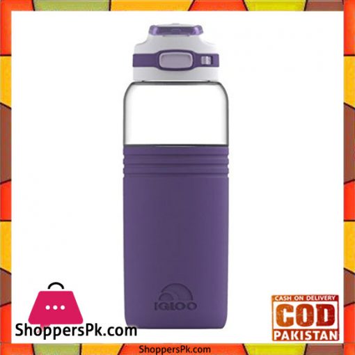 Igloo 36 oz Chugger Water Bottle Royal Purple White #70148