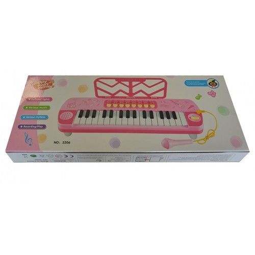 Kids 3206 Mini 32 Key Piano Keyboard Microphone