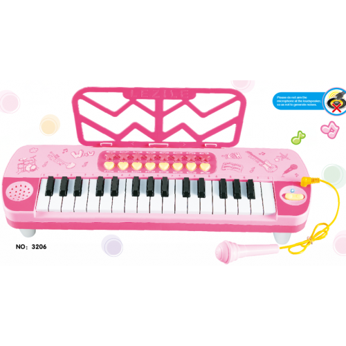 Kids 3206 Mini 32 Key Piano Keyboard Microphone