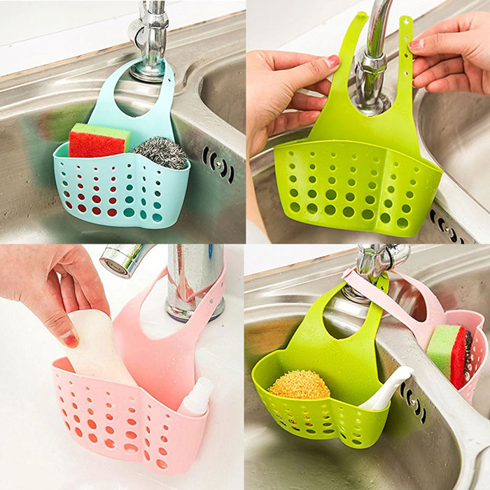Kitchen Portable Hanging Drain Bag Drain Shelf Basket Bath Storage Gadget Tools Sink Holder For kitchen