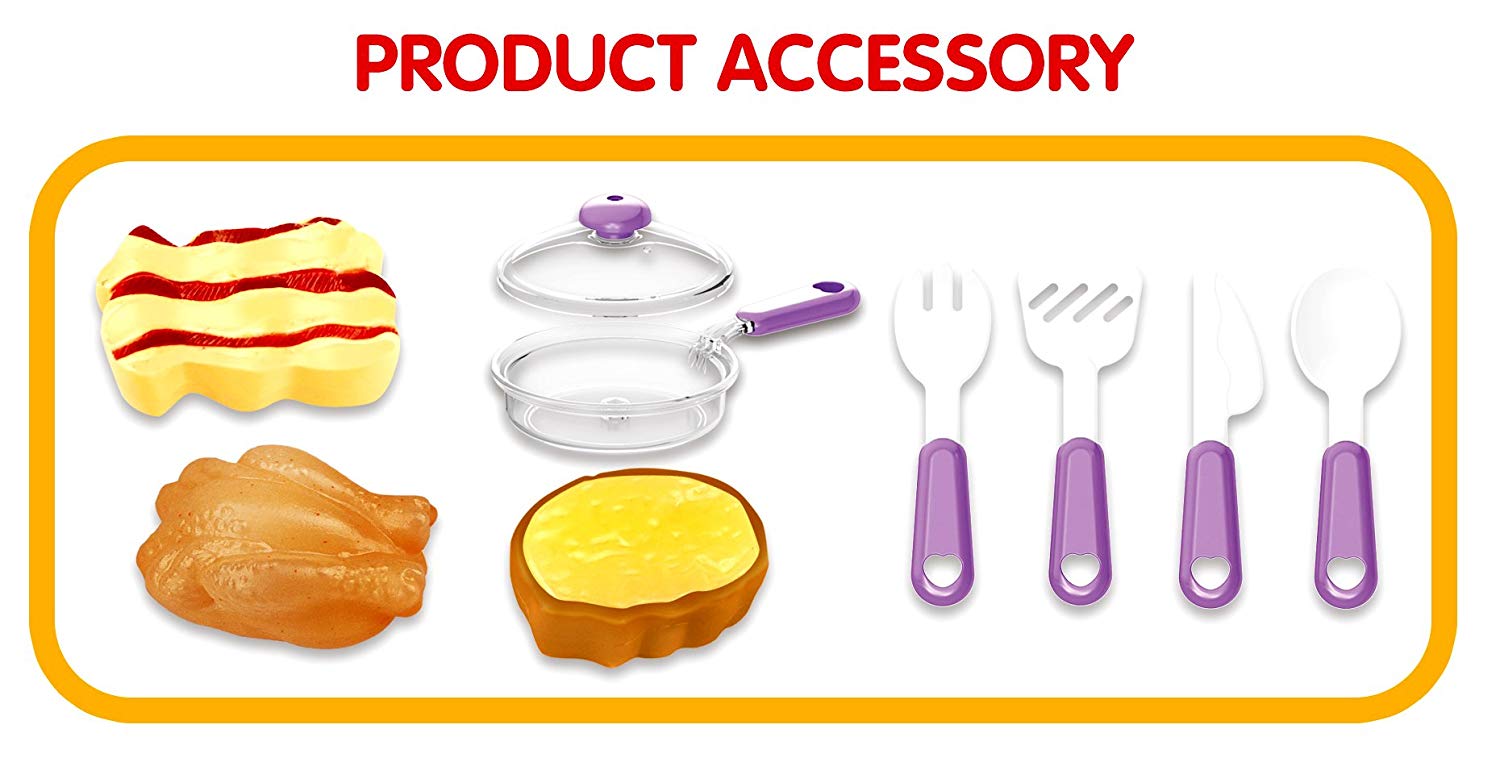 Mini Kitchen Set Foods Realistic Sounds Pretend Play Mini Kitchen Set For Kids Kitchen