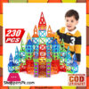 Mini Magnetic Designer Construction Set Model Building Toy Plastic Magnetic Blocks Educational Toys 230Pcs