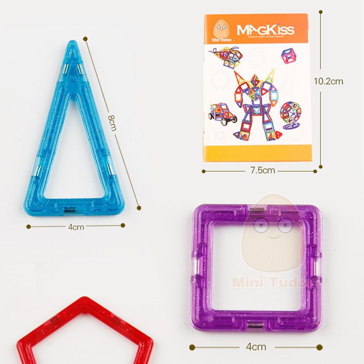 Mini Magnetic Designer Construction Set Model Building Toy Plastic Magnetic Blocks Educational Toys 230Pcs