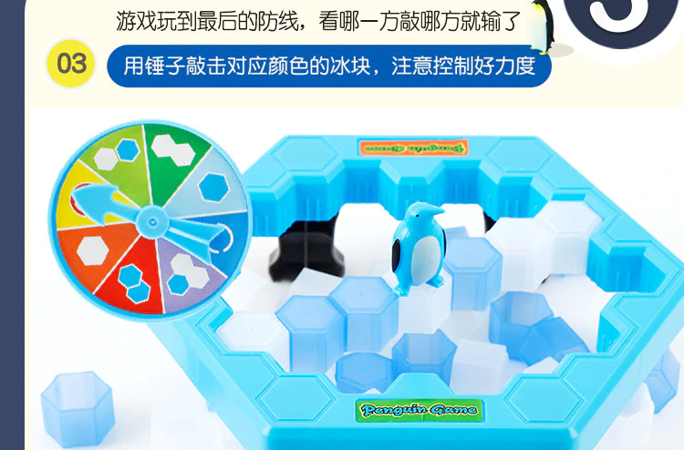 Penguin Ice Breaker Wall Chisel Ice Toy Desktop Game Beat Penguin Toys For Children