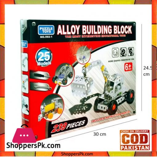 Wishkey Alloy Building Blocks Set With 25 Models Multicolor
