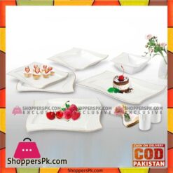 Wave Curve English 28 Pcs  Dinner Set