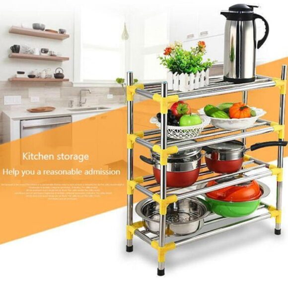 4 Layer Stainless Steel Shoe Frame Shoes Shelves