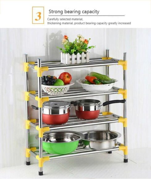 4 Layer Stainless Steel Shoe Frame Shoes Shelves