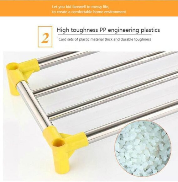 4 Layer Stainless Steel Shoe Frame Shoes Shelves