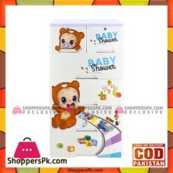 4+2 Drawers Blue/White Baby Shower 2652