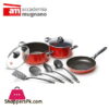 Acadmia Mugnano Rubino 9Pcs Cooking Set - Rubt09