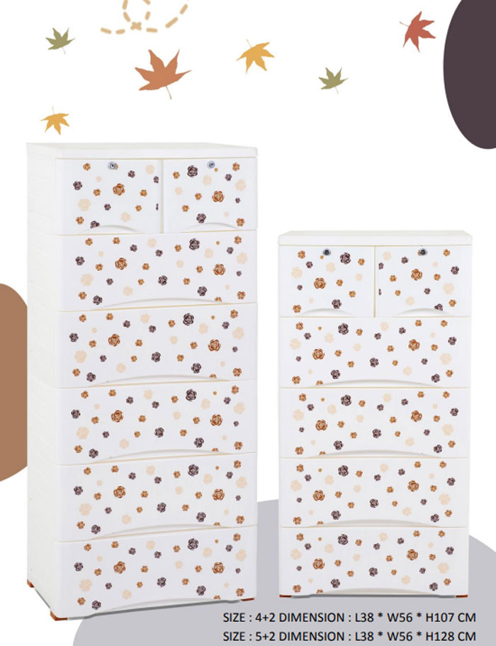 Phoenix Baby Clothes Storage Drawer 4+2